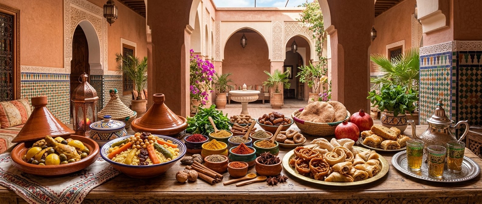 Plats du Riad
